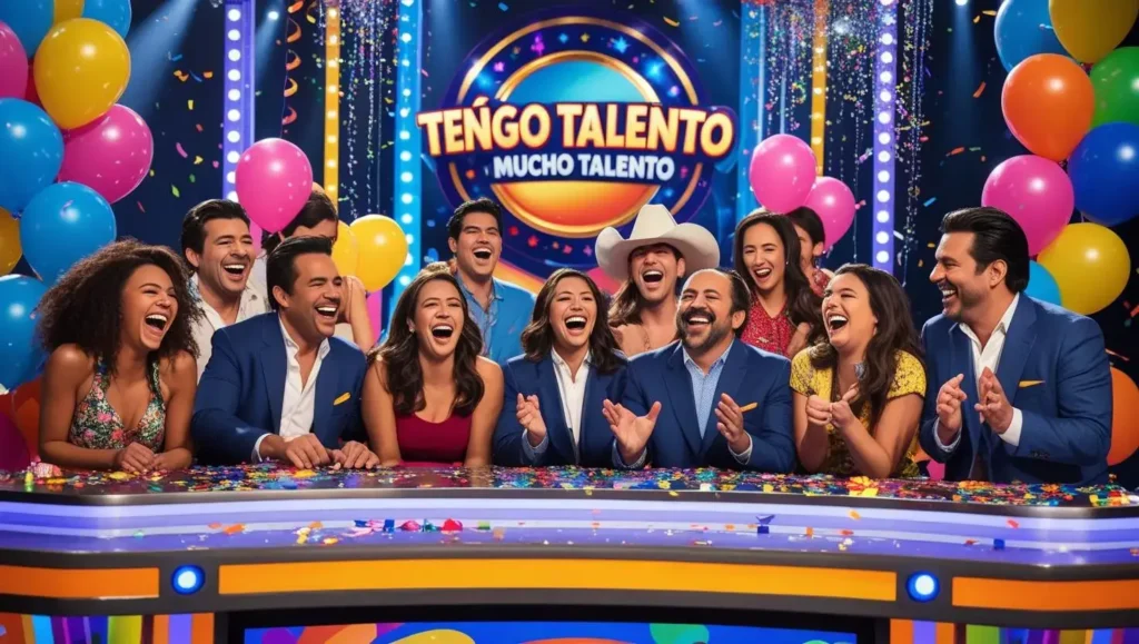 Latin talent show with judges laughing at a funny contestant